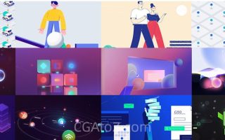 MG动画自习室2021MG动画商业案例进阶教程AE+C4D