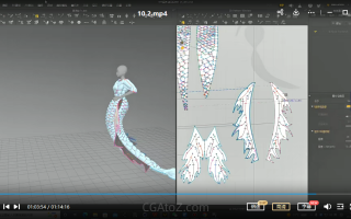 白无常2022未来服饰虚拟服装设计课C4D+MD