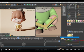 啵a呗ip自习室第6期2022年-课程使用软件为C4D+zbrush+MD