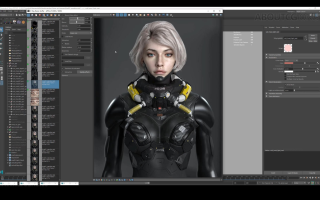 赛博女警影视角色高级案例教学(画质高清有素材)