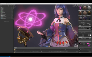 卡通美少女凯露实时三维静帧全流程案例教学