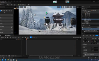 火星时代虚幻引擎大师班2023年UE教程-有个透明的水印在视频中间,有一点影响观看