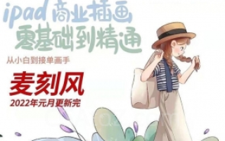 麦刻风2022年ipad商业插画零基础到精通-一共63个视频