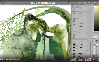 岁岁山夕2022壁画古风人物插画班 – 有笔刷