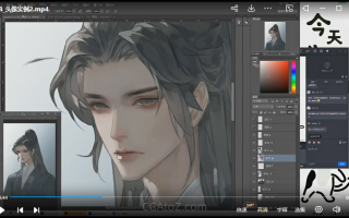 瓶子化墨2023华丽美型男性插画特训班第1季