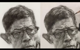 杨慎修 素描头像—老年人2022年