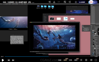 睿奇PS修图合成课2023 – 摄影修图零基础可学 二次元cos精修 海报合成