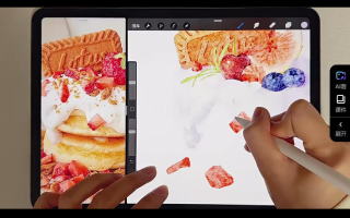 画画的小乐iPad水彩美食插画2024