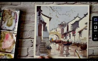 秋雨水彩风景课向水彩进阶宣战+突破水彩核心技法【画质还行只有视频】