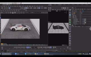 吴名小伙写实汽车渲染课程2025年结课C4D+OC【画质高清有素材】