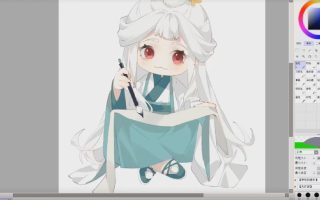 柒七Q版sai插画教程【画质高清只有视频】