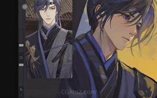 晴蛋仔iPad美型人物插画班ipad教程【画质高清有课件】