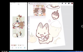 莫那阿麦库奶Q版贴纸手账风插画团练2025【画质还行只有视频】