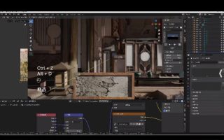 麓烟Blender古风场景系统课2024【画质高清只有视频】【说明】第1-第40是正课,第41课-第51课是课程附赠的小场景课