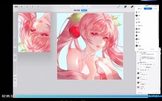 花崎ipad伪厚涂绚丽头像课第1期2024【画质高清有课件笔刷】