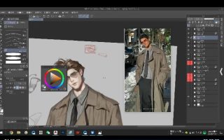 猫鲨伪厚涂男性角色插画班第2期2025【画质高清有课件笔刷】