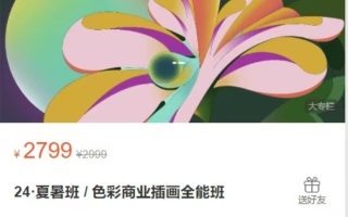 blue夏暑班色彩商业插画全能班【画质高清只有视频】